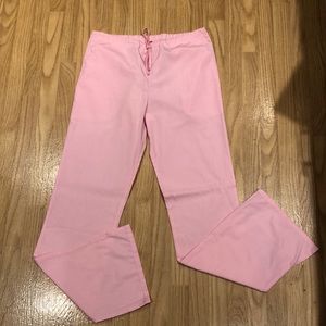 Cherokee workwear drawstring flare scrub pant